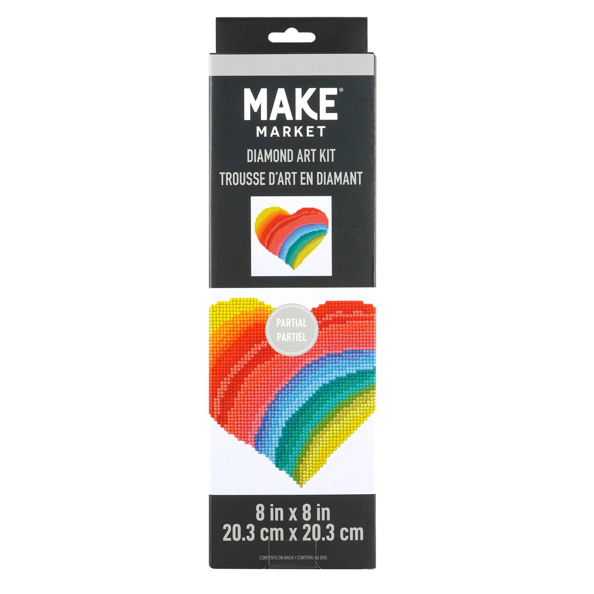 Rainbow Heart Diamond Art Kit by Make Market®